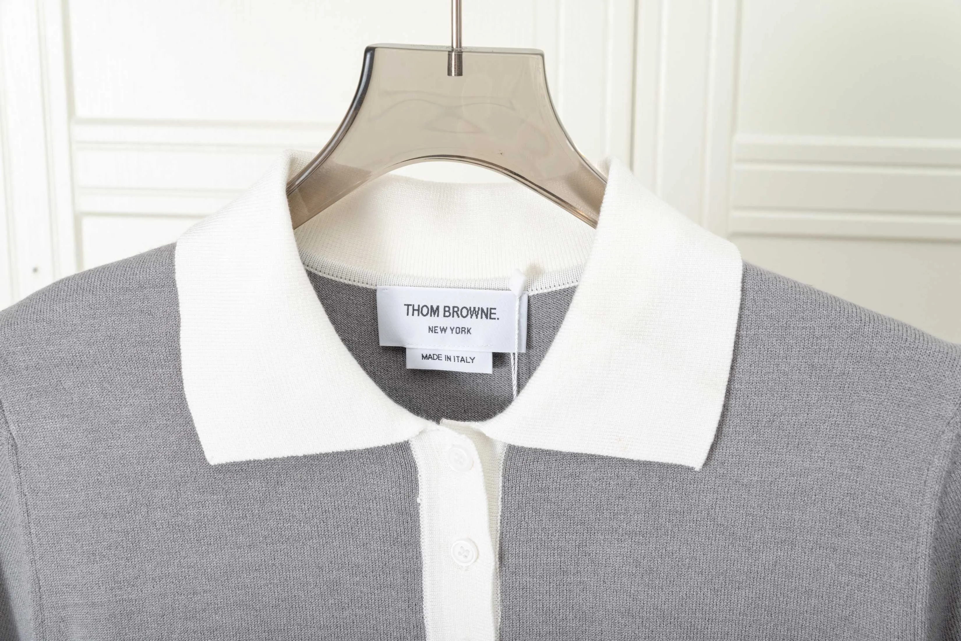 𝑻𝒉𝒐𝒎 𝑩𝒓𝒐𝒘𝒏𝒆 POLO Thom Browne POLO Classic Breathable Quality + Size：0/1/2 ：White/Navy Blue/Gray